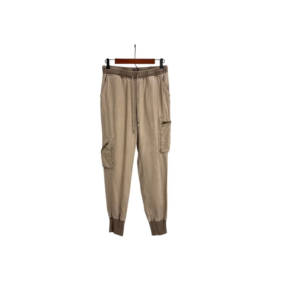 Young Fabulous & Broke Jupiter Tan Khaki Utility Chore Cargo Joggers Size XS